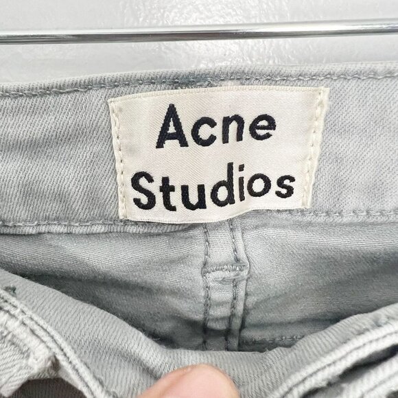 Acne Studios Skin 5 Ice Blue Slim Fit Skinny Jeans Size 25 A3 - Picture 5 of 6